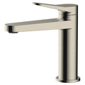 RAK Petit Brushed Nickel Modern Basin Mono Mixer Tap - Solid Brass & 15-Year Guarantee