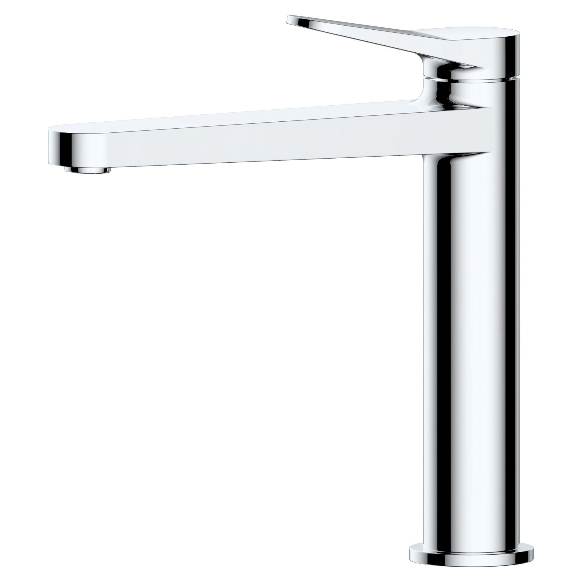 RAK Petit Mid-Height Basin Mixer Tap - Polished Chrome, Modern Design, Solid Brass with 15-Year Guarantee