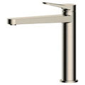 RAK Petit Round Mid-Height Basin Mixer Tap - Brushed Nickel, Solid Brass