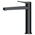 RAK Petit Matt Black Basin Mixer Tap, Mid-Height Modern Design, Solid Brass, 15-Year Guarantee