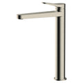 RAK Petit Tall Mono Basin Mixer Tap - Brushed Nickel, Modern Design, Solid Brass Construction