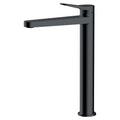 RAK Petit Tall Matt Black Basin Mono Mixer Tap - Solid Brass with 15-Year Guarantee