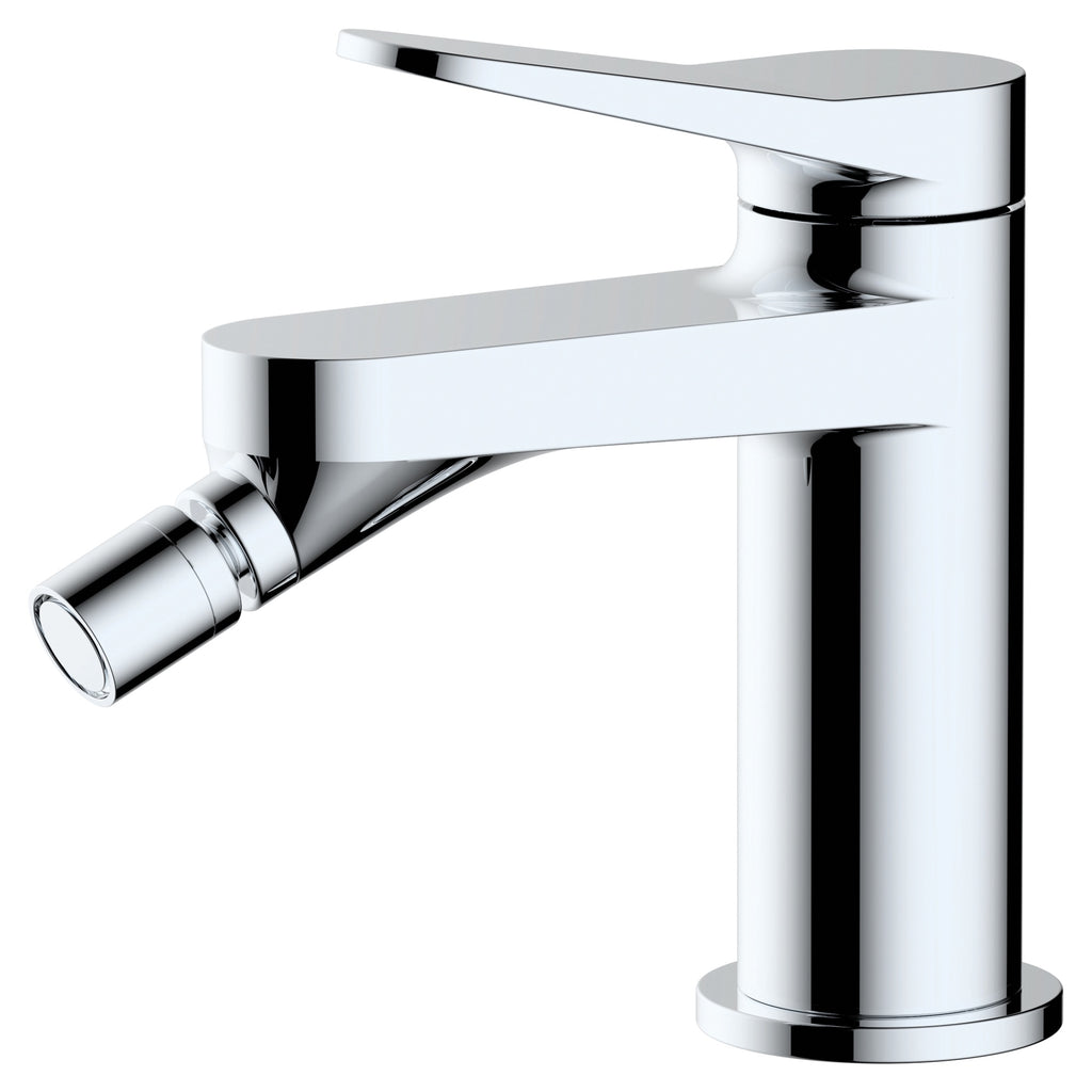 RAK Petit Round Modern Bidet Mixer Tap - Polished Chrome & Solid Brass