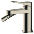 RAK Petit Round Bidet Mono Mixer Tap - Brushed Nickel, Solid Brass