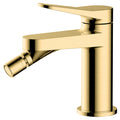 RAK Petit Round Brushed Gold Bidet Mixer Tap - Solid Brass, Modern Design