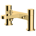 RAK Petit Brushed Gold Round Bath Filler Mixer Tap - Solid Brass for Contemporary UK Bathrooms
