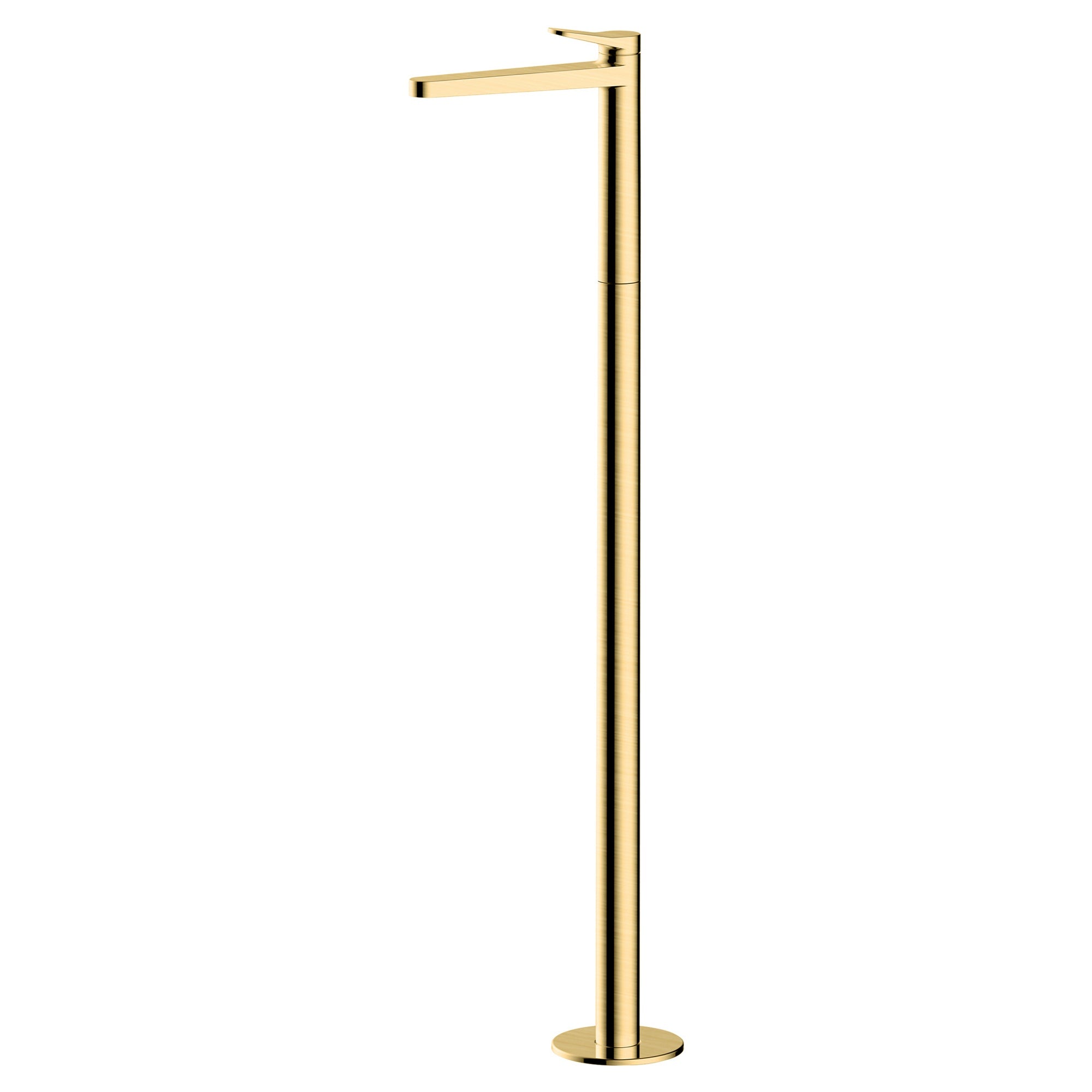 RAK Petit Brushed Gold Floor Standing Mono Basin Mixer Tap - Modern Luxury