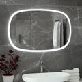 RAK Deco 1000x600mm Oval LED Illuminated Bathroom Mirror with Touch Sensor & Demister - IP44 Rated