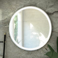 RAK Ceramics Art Round 600mm Chrome LED Illuminated Bathroom Mirror with Touch Sensor & Demister