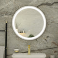 RAK Picture Round 800mm LED Illuminated Bathroom Mirror with Touch Sensor & Demister Pad, Chrome