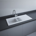 RAK Ceramics Dream 1010mm Single Bowl Fire Clay Inset Kichen Sink Alpine White 0TH
