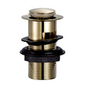 Brushed Brass Slotted Pop Up Clicker Basin Sink Waste