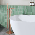 Elowen Contemporary Brushed Bronze Freestanding Bath Shower Mixer Lever