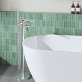 Aurelio Freestanding Bath Shower Mixer With Kit Chrome Contemporary 1 Hole 110mm
