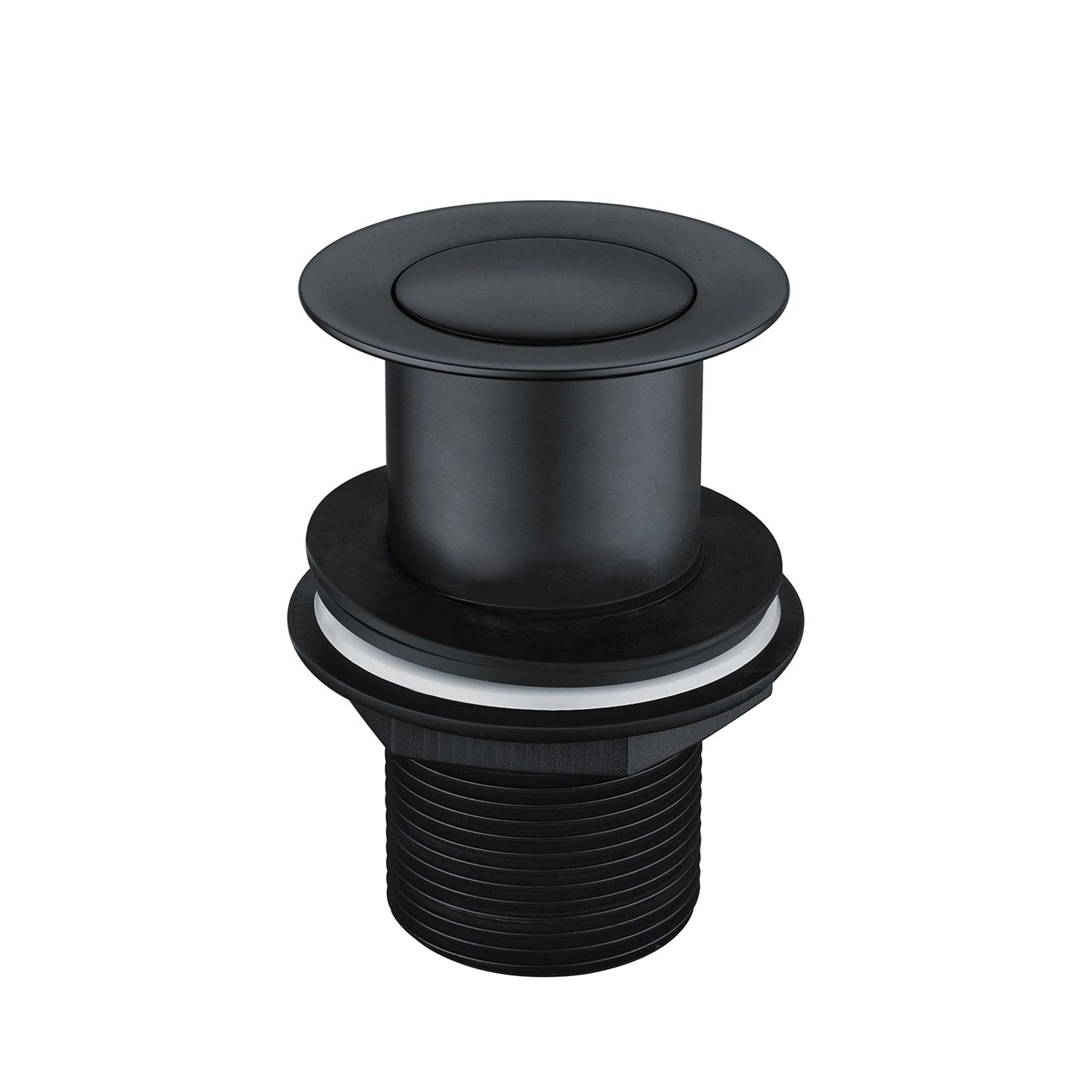 Matt Black Basin Mono Mixer Tap with Single Lever & Unslotted Waste, Stylish Modern Bathroom Tap