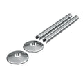 Chrome Clip-On Radiator Pipe Covers & Collars for 15mm Pipes (2 Pack) - Enhance Your Heating System's Look