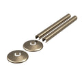 Antique Brass Metal Clip-On Radiator Pipe Covers & Collars - 15mm Twin Pack