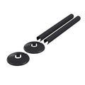 Premium Anthracite Clip-On Radiator Pipe Covers & Collars for 15mm Pipes (Pair) - Durable uPVC, Easy Fit