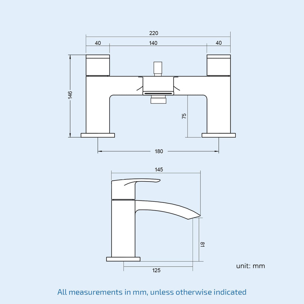 Modern Matt Black Waterfall Bathroom Bath Shower Mixer Tap with Handset and Wall Bracket - Bath Mounted