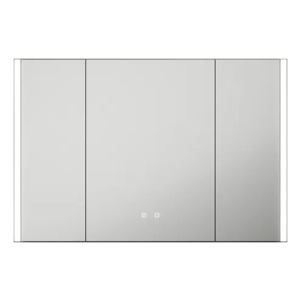 Balmoral Triple Door LED Bathroom Mirror Cabinet with Bluetooth & Shaver Socket, 1050x700x130mm