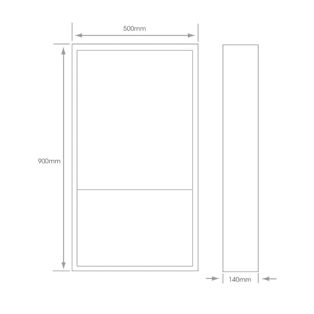 Apollo Single Tunable LED Mirror Cabinet with Bluetooth Speaker, Shaver Socket, USB & Wireless Charging for Bathrooms