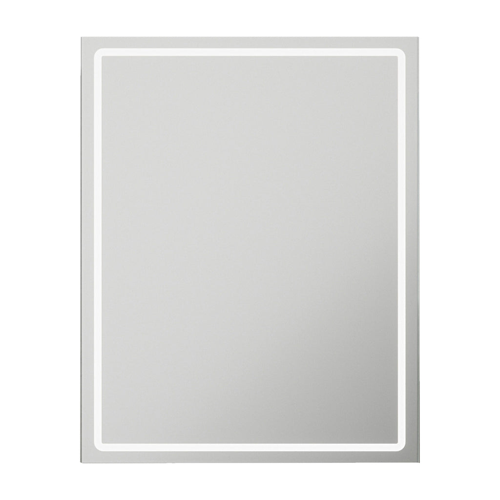 Athena Illuminated LED Bathroom Mirror Cabinet with Tunable White Light, Demister & Shaver Socket - 50x70cm
