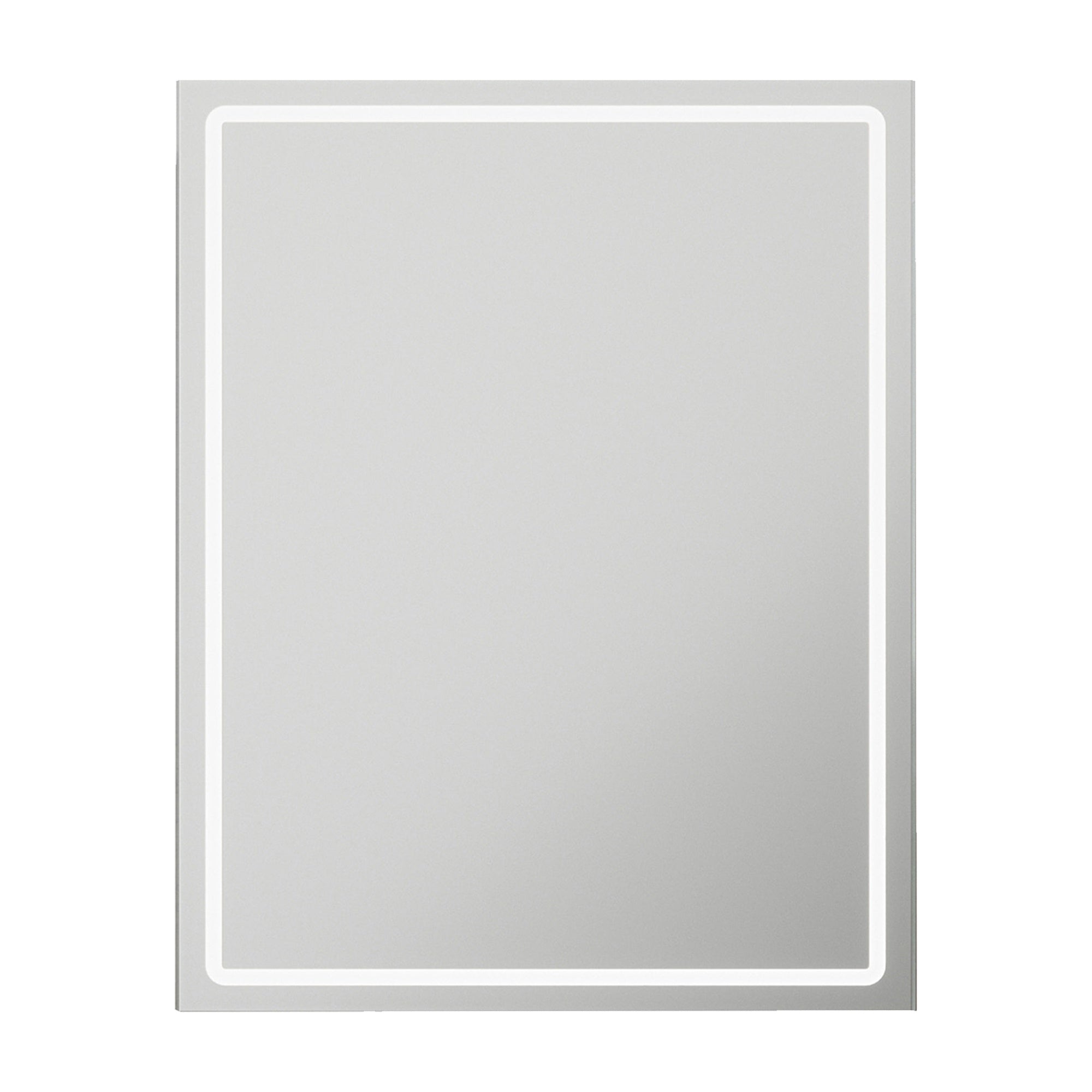 Athena Illuminated LED Bathroom Mirror Cabinet with Tunable White Light, Demister & Shaver Socket - 50x70cm