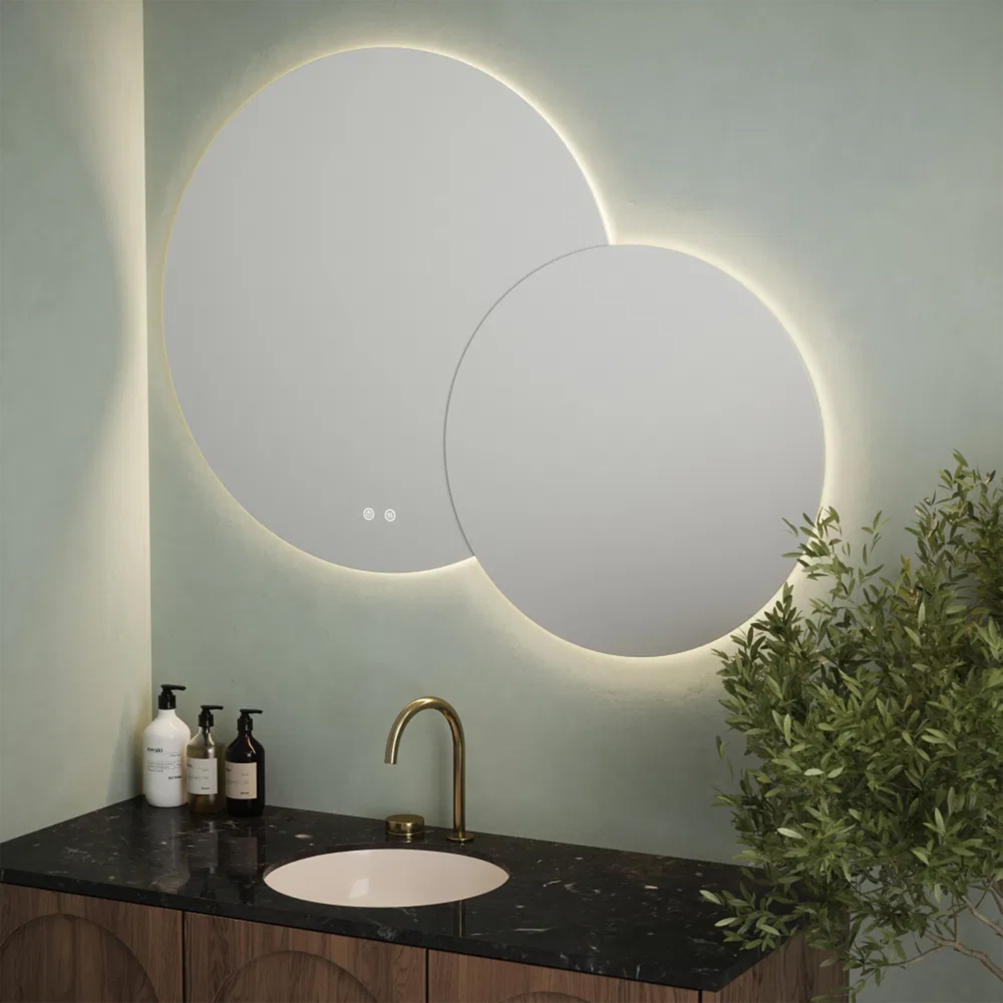 Etienne Frameless LED Bathroom Mirror - Tunable White, Dimmable, Demister & Touch Controls - 1120x900mm, IP44 Rated