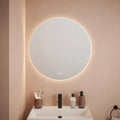 FNX Rochelle 800mm Frameless Round LED Bathroom Mirror - Dimmable, Tunable, Demister, IP44