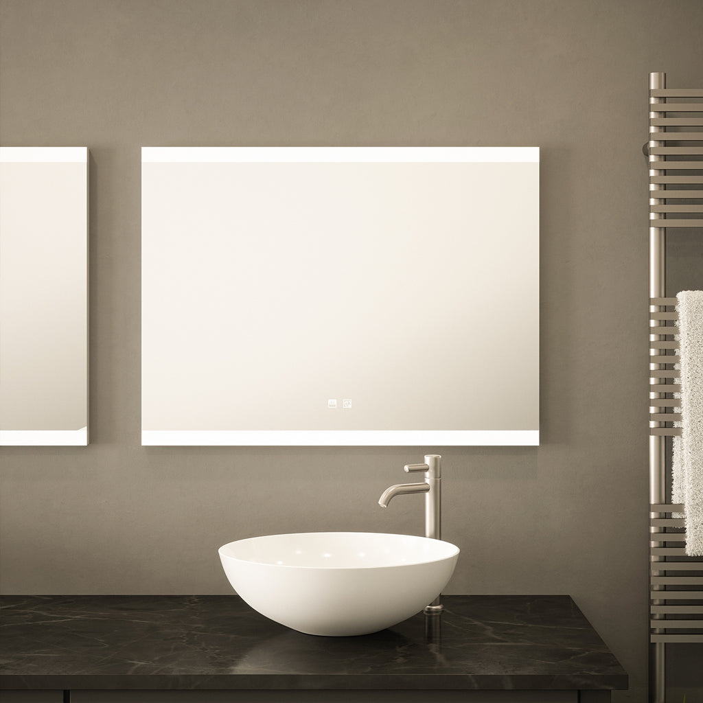 Hamilton Smart LED Bathroom Mirror with Bluetooth Speakers, Tunable Light & Anti-Fog Demister - 800x600mm