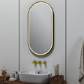 Berlin Oval LED Bathroom Mirror: Tunable White, Dimmable, Anti-Fog Demister Pad - 400x800mm IP44 Rated