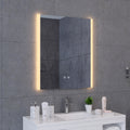 Porto 600 x 700mm Tunable LED Bathroom Mirror with Shaver Socket, Dimmable & Demister Pad