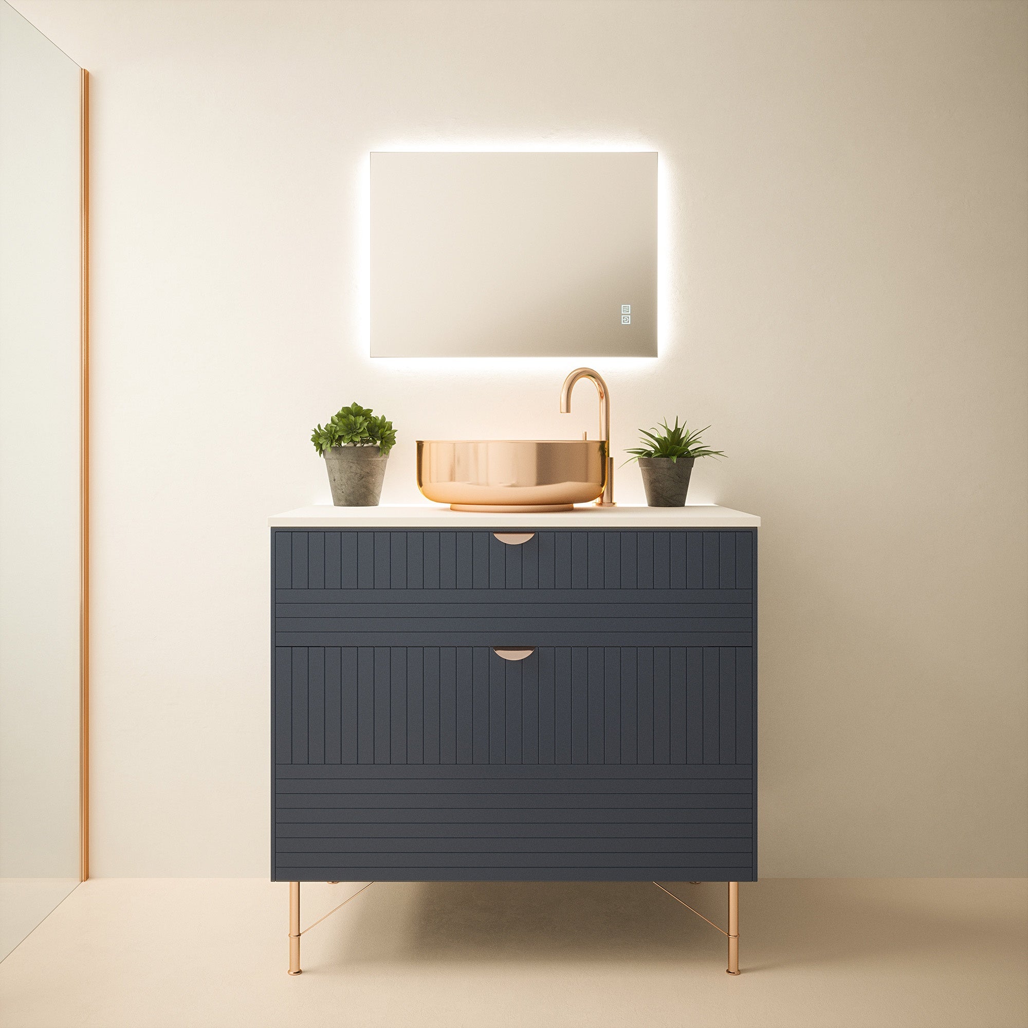 Halifax 500x700mm Tunable Backlit LED Bathroom Mirror with Demister & Dimmable Function