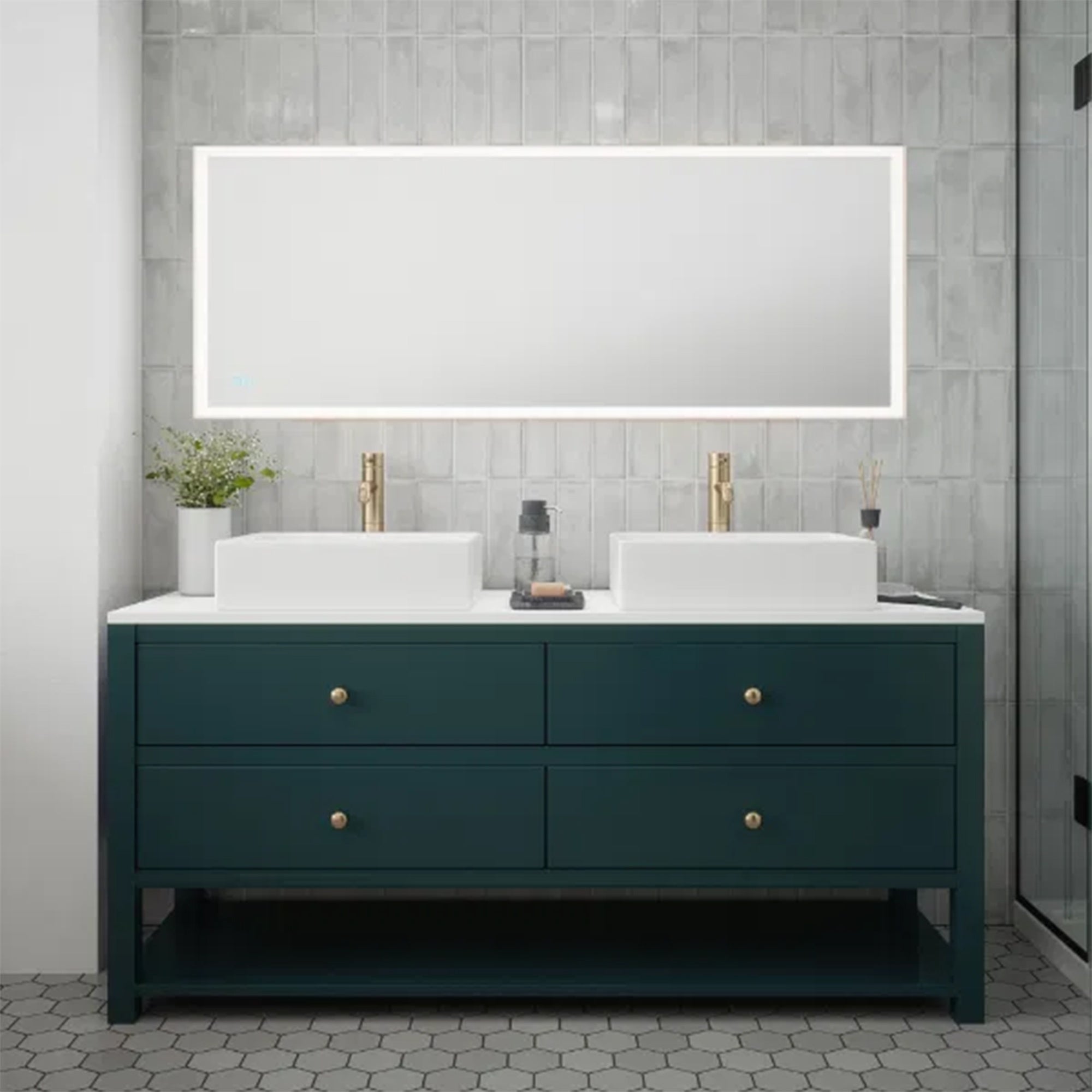 FNX Bathrooms Saturn 1500x600mm LED Bathroom Mirror - Tunable White, Dimmable & Demister