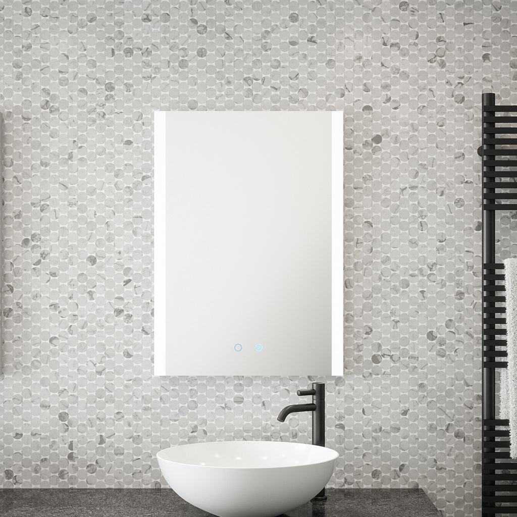Reims 700x500mm Tunable LED Dimmable Bathroom Mirror with Demister & Diffused Lighting, IP44 Rated