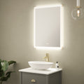 Milton Tunable LED Bathroom Mirror - 600x800mm, Dimmable with Demister & IP44 Rating