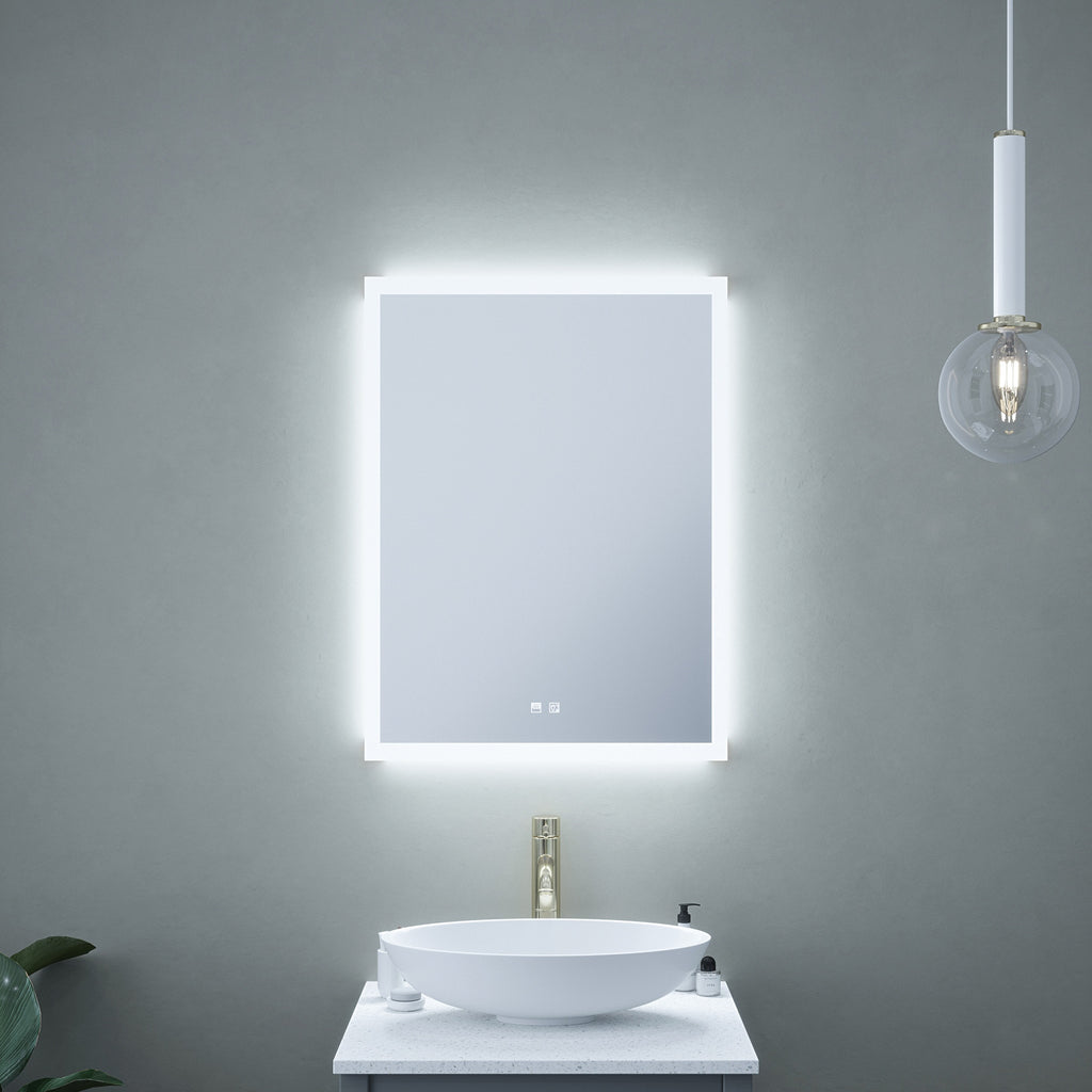 Milton Tunable LED Bathroom Mirror - 600x800mm, Dimmable with Demister & IP44 Rating