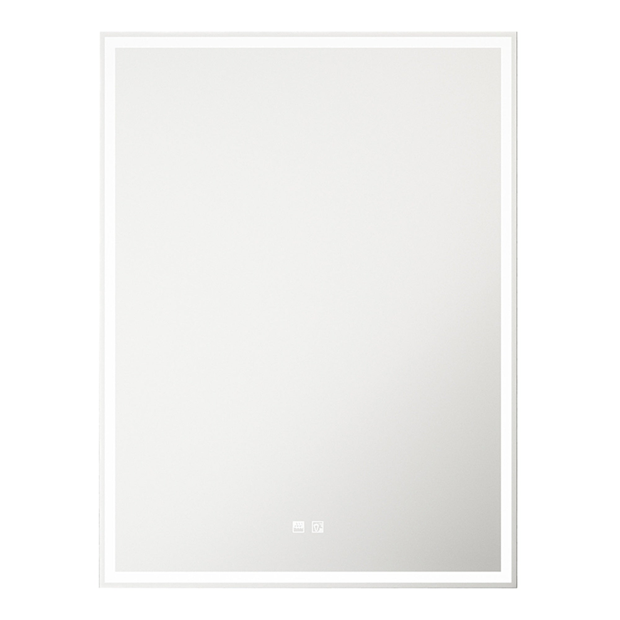 Stratford 600x800mm Rectangular LED Bathroom Mirror with Tunable White, Dimmable & Demister Pad