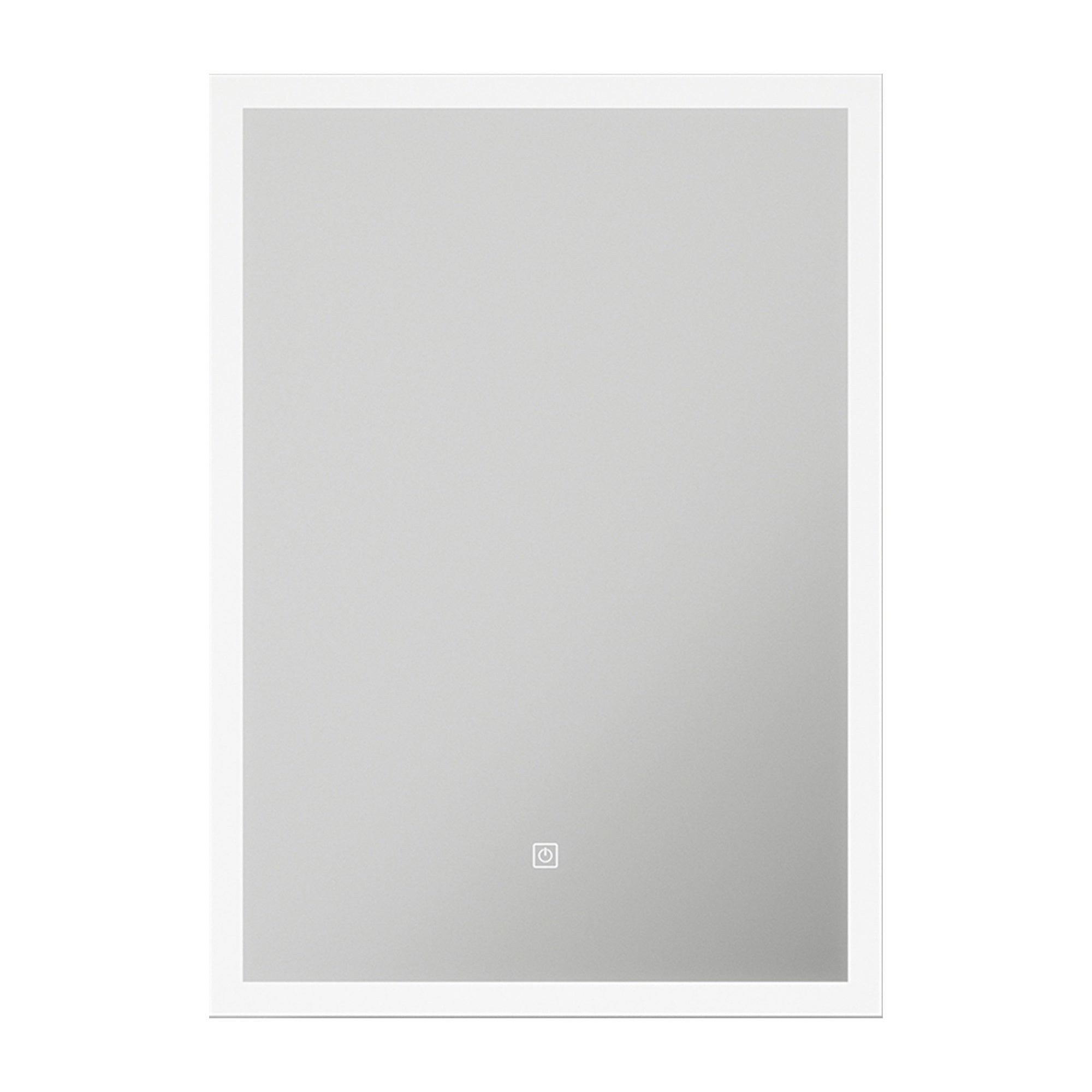 FNX Belice LED Illuminated Bathroom Mirror with Demister & Shaver Socket, 700x500mm IP44