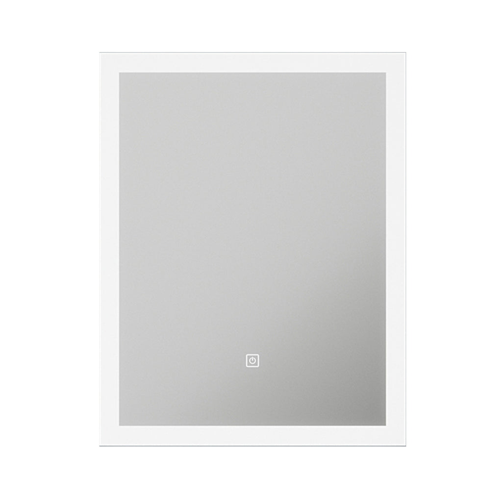 Malmo LED Bathroom Mirror with Shaver Socket & Demister Pad - 390x500mm, IP44, Natural White 4000K