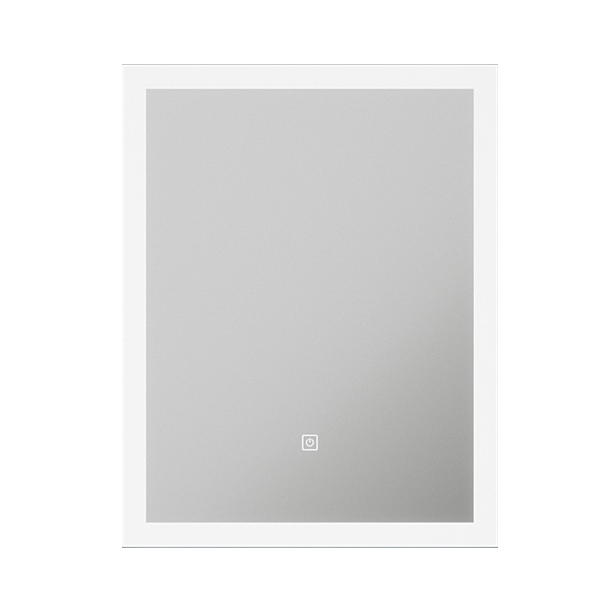 Malmo LED Bathroom Mirror with Shaver Socket & Demister Pad - 390x500mm, IP44, Natural White 4000K