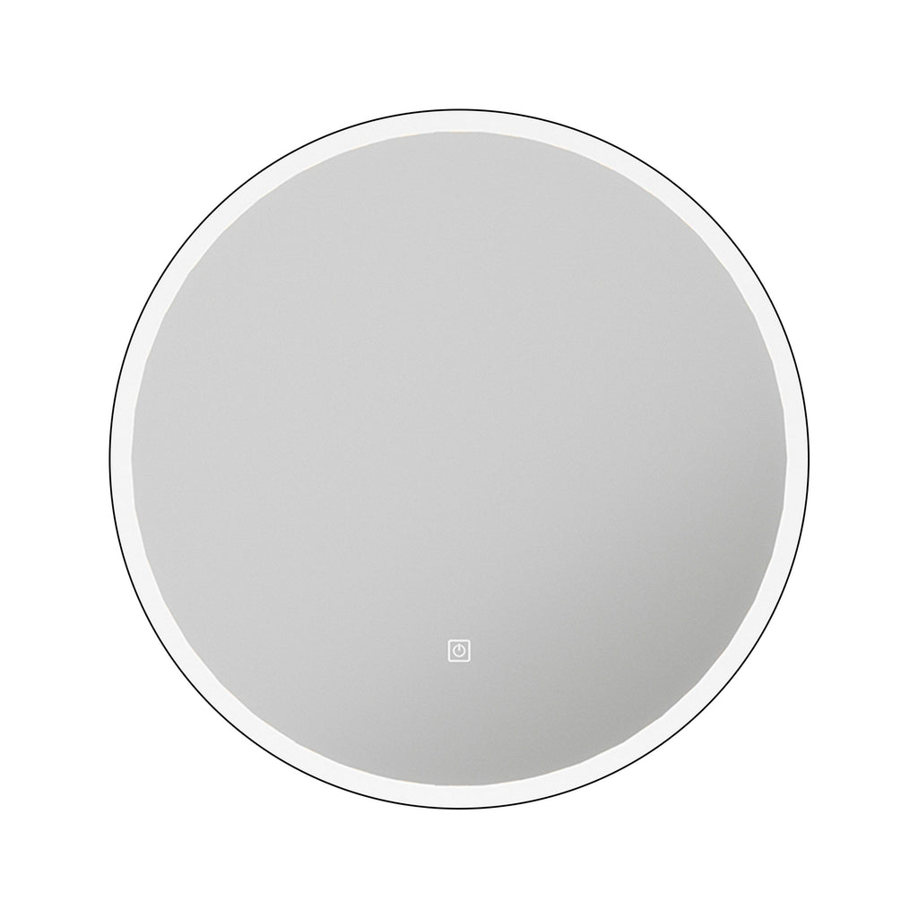 FNX Bathrooms Oslo 600mm Circular LED Bathroom Mirror with Anti-Fog Demister & Natural White Diffused Light (IP44)