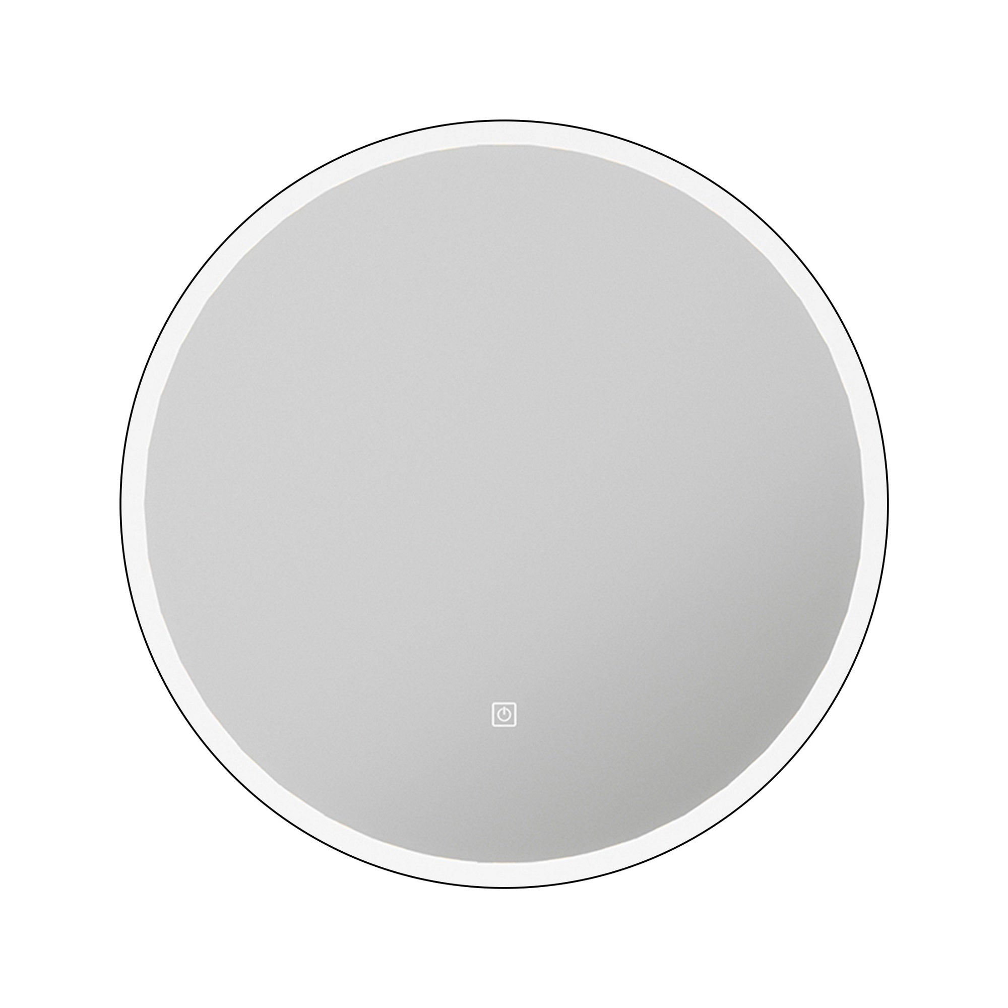 FNX Bathrooms Oslo 600mm Circular LED Bathroom Mirror with Anti-Fog Demister & Natural White Diffused Light (IP44)