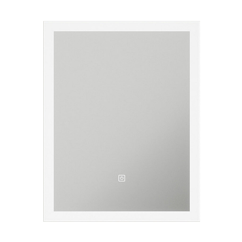 Florence Rectangular LED Bathroom Mirror with Diffused Border & Touch Sensor, 390 x 500mm, IP44