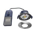 Riga Flex Pro LED Dimmable Downlight, Multi-Wattage & Colour Select, IP65 Fire Rated, Brushed Nickel Finish