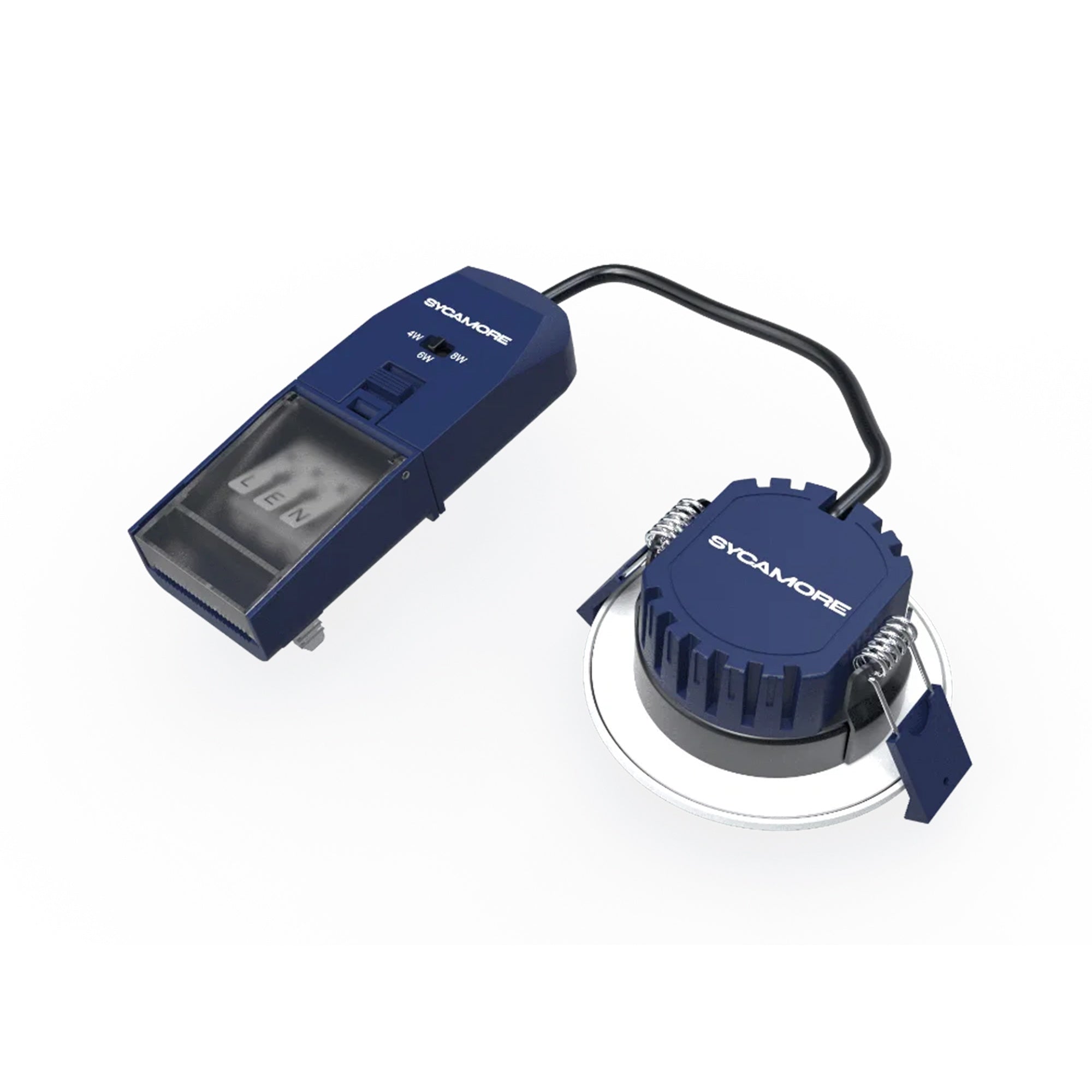 Riga Flex Pro LED Dimmable Downlight, Multi-Wattage & Colour Select, IP65 Fire Rated, Brushed Nickel Finish