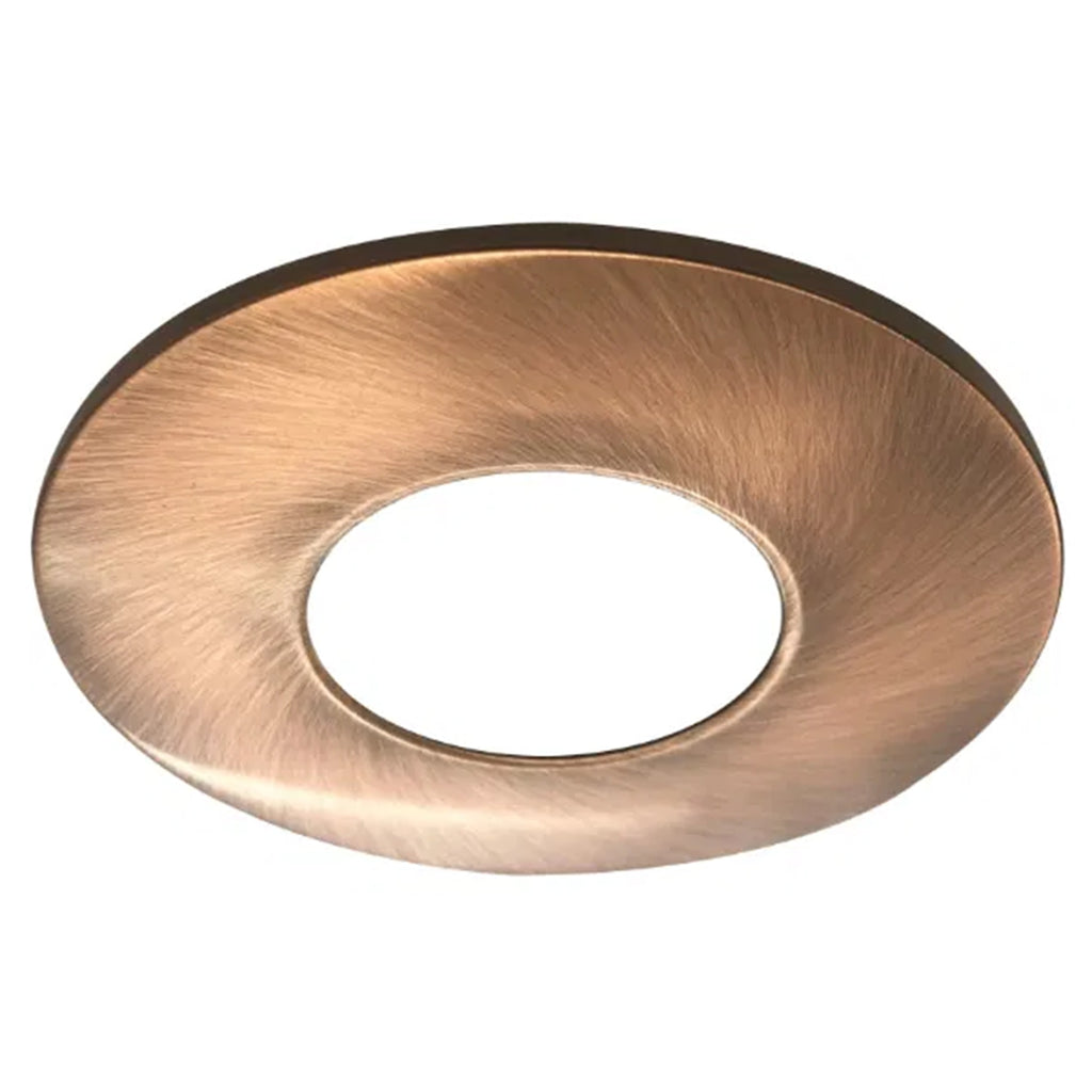 Riga Flex Dimmable IP65 Fire-Rated LED Downlight - Multi-Wattage & Adjustable Colour - Copper Bezel, 70mm Cut Out
