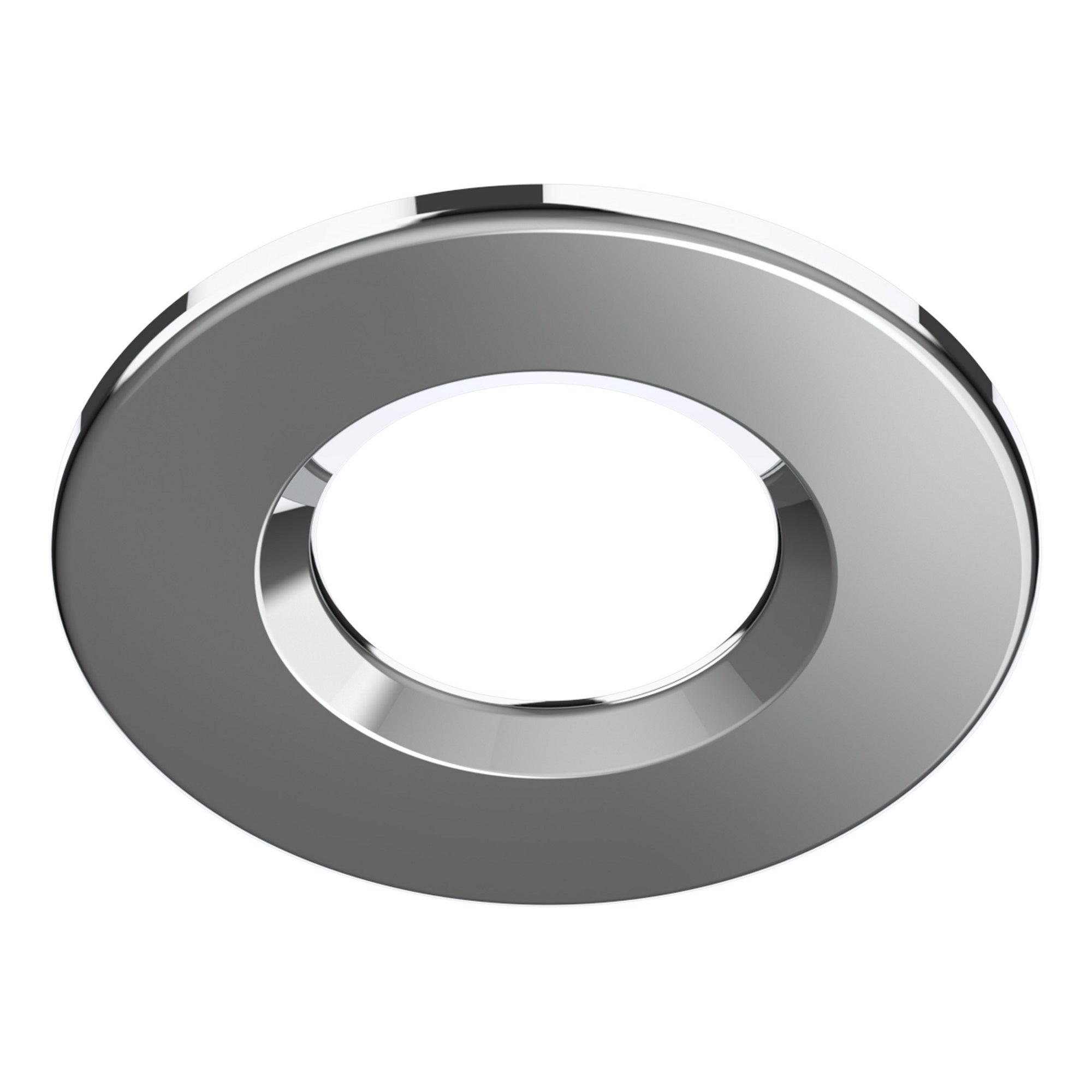 Riga Uno 6W Dimmable LED Downlight, IP65 Fire Rated, Natural White 4500K, Chrome Bezel