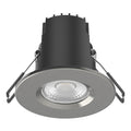 Riga Uno 6W Fire Rated Dimmable LED Downlight, IP65 & Brushed Nickel, 4500K, 68-70mm Cut Out