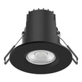 Riga Uno 6W Dimmable LED Downlight, IP65 Fire Rated, Natural White, Matt Black Bezel, 68-70mm Cut-Out